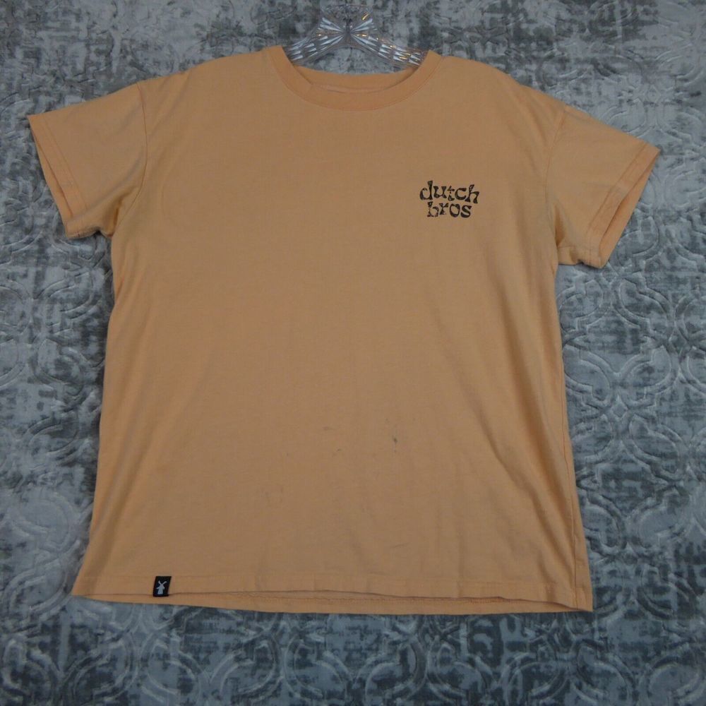 Dutch Bros Shirt Womens Medium Beige Killer Coffee Employee Barista Team